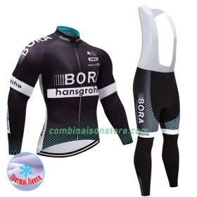 Maillot Cyclisme Hiver + Collant à Bretelles 2017 Bora-Hansgrohe Femme N001